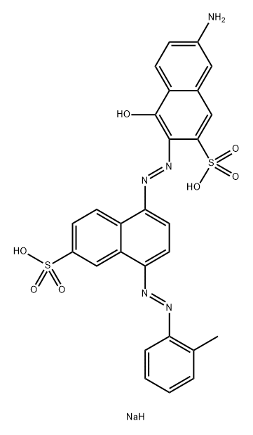 2-Naphthalenesulfonic acid, 7-amino-4-hydroxy-3-[2-[4-[2-(2-methylphenyl)diazenyl]-6-sulfo-1-naphthalenyl]diazenyl]-, sodium salt (1:2)