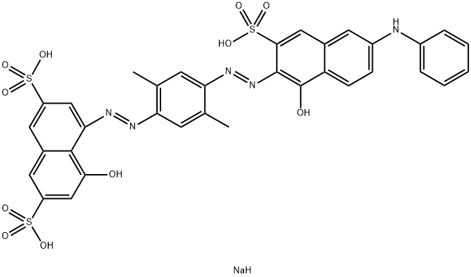 2,7-Naphthalenedisulfonic acid, 4-hydroxy-5-[2-[4-[2-[1-hydroxy-6-(phenylamino)-3-sulfo-2-naphthalenyl]diazenyl]-2,5-dimethylphenyl]diazenyl]-, sodium salt (1:3)