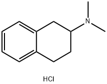 N,N-dimethyl-1,2,3,4-tetrahydronaphthalen-2-amine hydrochloride Structural