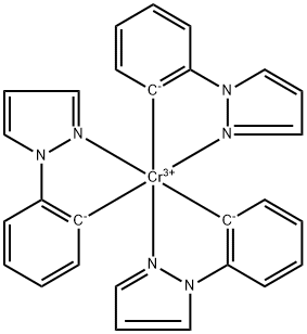 Tris(2-(1H-pyrazol-1-yl)phenyl)chromium Structural