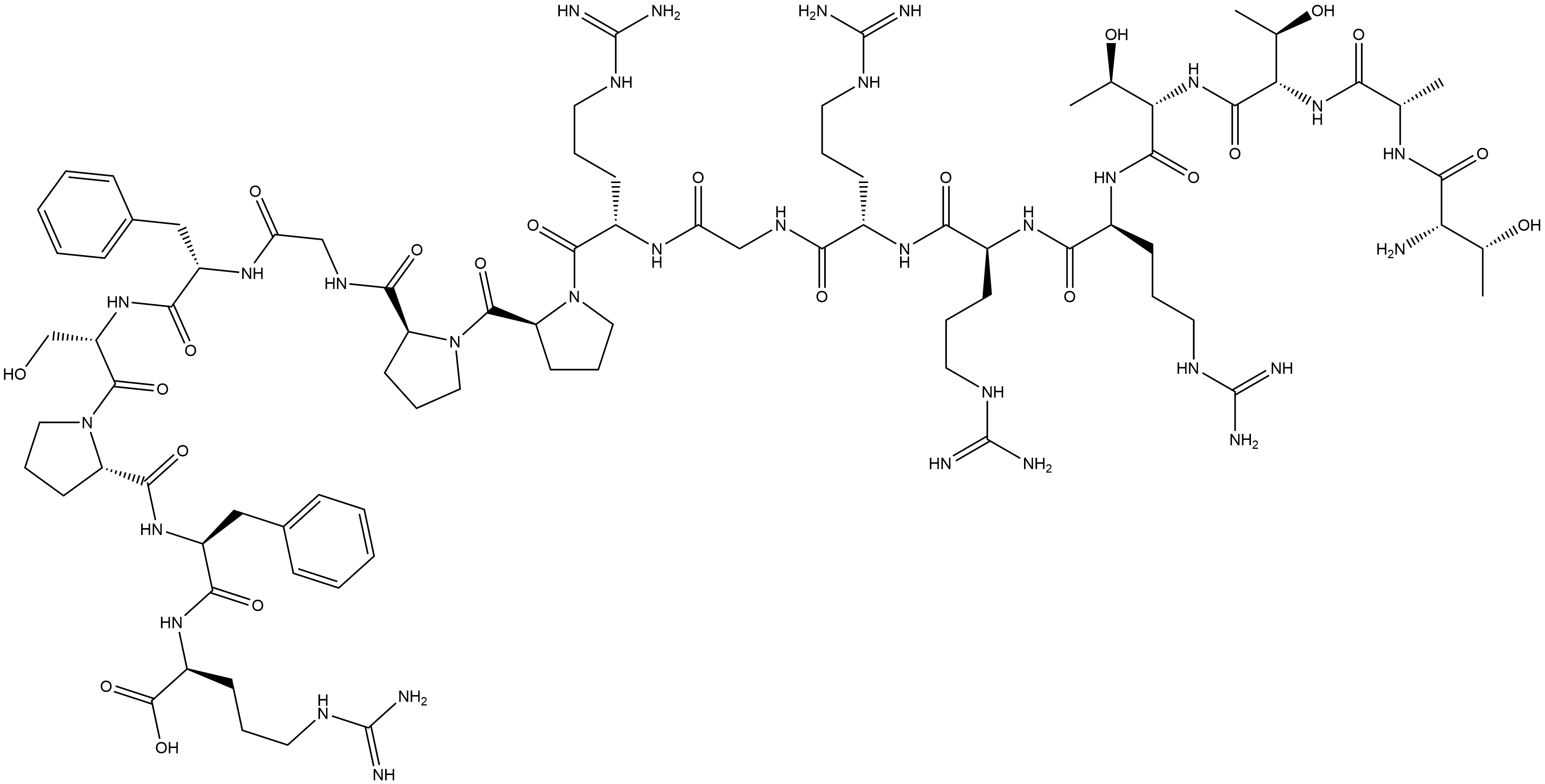Kinin P 1 (Vespula maculifrons peptide moiety) Structural
