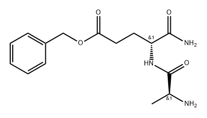 D-α-Glutamine, L-alanyl-, phenylmethyl ester Structural