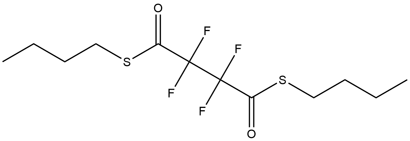Butanebis(thioic) acid, 2,2,3,3-tetrafluoro-, S1,S4-dibutyl ester Structural