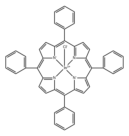 indium(III) 5,10,15,20-(tetraphenyl)porphyrin chloride Structural