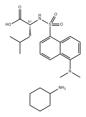 D-Leucine, N-[[5-(dimethylamino)-1-naphthalenyl]sulfonyl]-, compd. with cyclohexanamine (1:1) (9CI) Structural