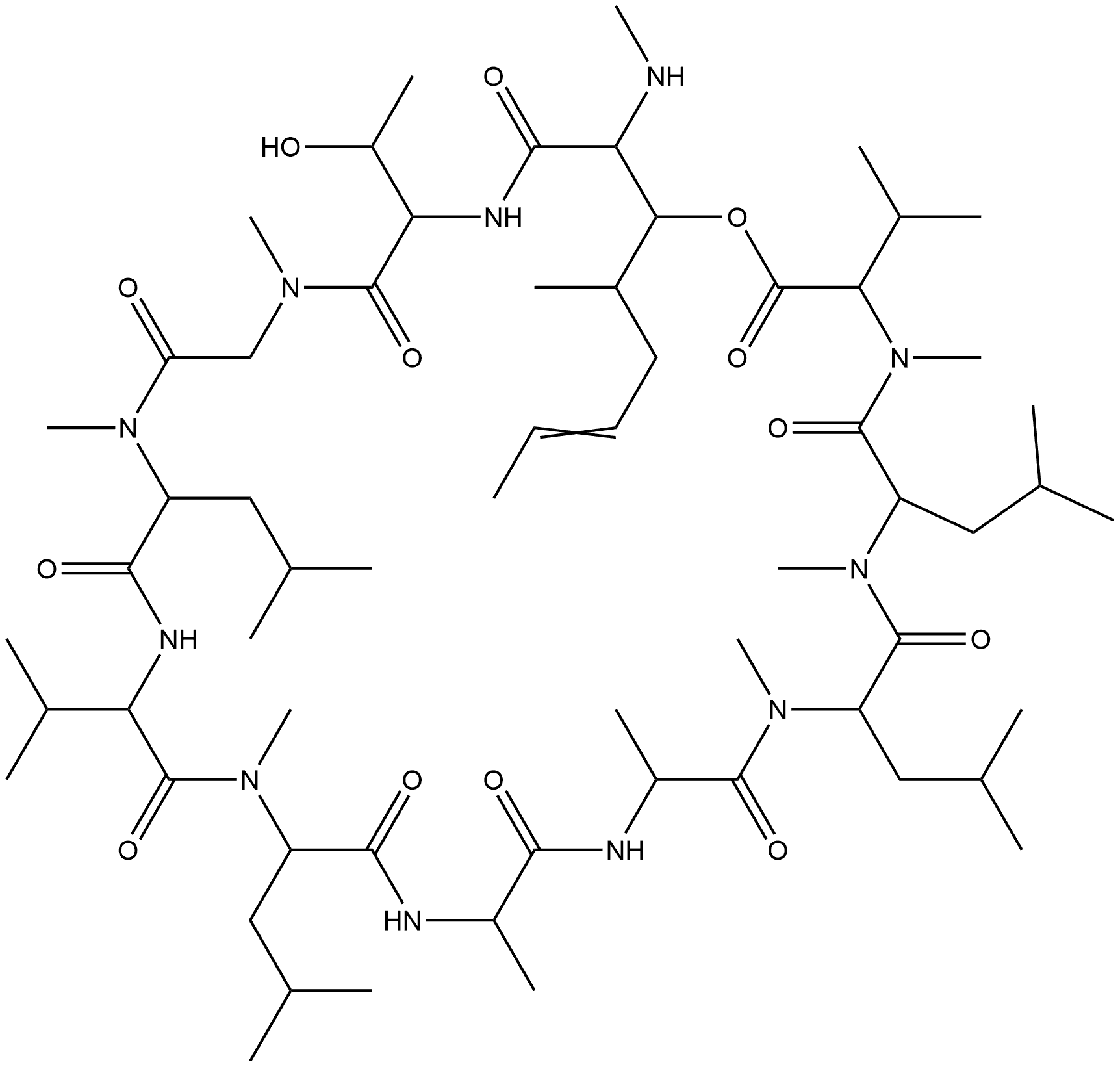 Isocyclosporin C (9CI) Structural