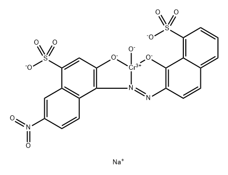 Chromate(2-), hydroxy[3-(hydroxy-κO)-4-[[1-(hydroxy-κO)-8-sulfo-2-naphthalenyl]azo-κN1]-7-nitro-1-naphthalenesulfonato(4-)]-, disodium, (T-4)-