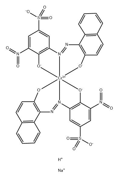 Chromate(3-),bis[4-(hydroxy-kO)-3-[[2- (hydroxy-kO)-1-naphthalenyl]azo-kN1]-5- nitrobenzenesulfonato(3-)]-,disodium hydrogen