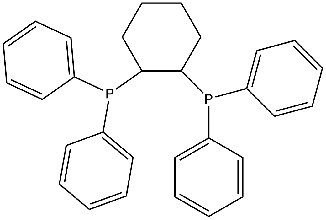 Phosphine, 1,2-cyclohexanediylbis[diphenyl- (9CI) Structural