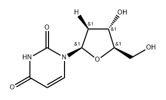 Uridine-2'-d, 2'-deoxy-, (2'R)- (9CI) Structural