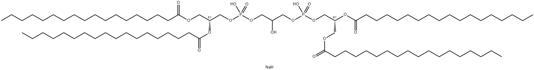 Octadecanoic acid, 5,8,11-trihydroxy-5,11-dioxido-4,6,10,12-tetraoxa-5,11-diphosphapentadecane-1,2,14,15-tetrayl ester, disodium salt, [R-(R*,R*)]- (9CI) Structural