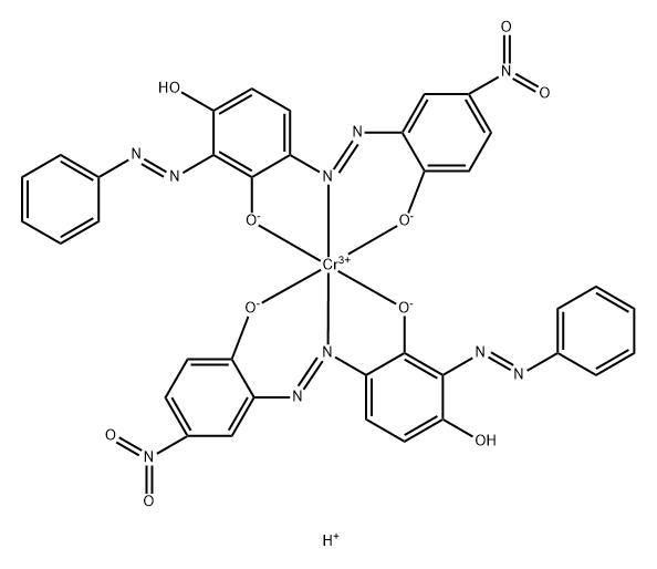 Chromate(1-), bis[4-[[2-(hydroxy-κO)-5-nitrophenyl]azo-κN1]-2-(phenylazo)-1,3-benzenediolato(2-)-κO3]-, hydrogen