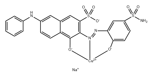 Cuprate(1-), [3-[2-[5-(aminosulfonyl)-2-(hydroxy-κO)phenyl]diazenyl-κN1]-4-(hydroxy-κO)-7-(phenylamino)-2-naphthalenesulfonato(3-)]-, sodium (1:1)