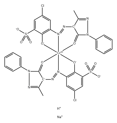 disodium hydrogen bis[5-chloro-3-[(4,5-dihydro-3-methyl-5-oxo-1-phenyl-1H-pyrazol-4-yl)azo]-2-hydroxybenzenesulphonato(3-)]chromate(3-) 