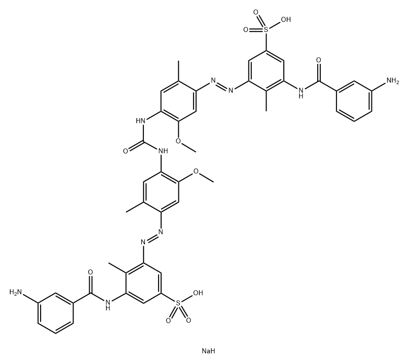 3,3'-[Carbonylbis[imino(5-methoxy-2-methyl-4,1-phenylene)azo]]bis[5-[(3-aminobenzoyl)amino]-4-methylbenzenesulfonic acid sodium] salt