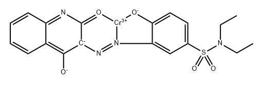 Chromium, [3-[[2,3-dihydro-4-hydroxy-2-(oxo-κO)-3-quinolinyl]azo-κN1]-N,N-diethyl-4-(hydroxy-κO)benzenesulfonamidato(3-)]-