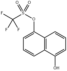 Methanesulfonic acid, 1,1,1-trifluoro-, 5-hydroxy-1-naphthalenyl ester Structural