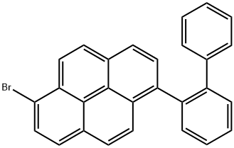 Pyrene, 1-[1,1'-biphenyl]-2-yl-6-bromo- Structural
