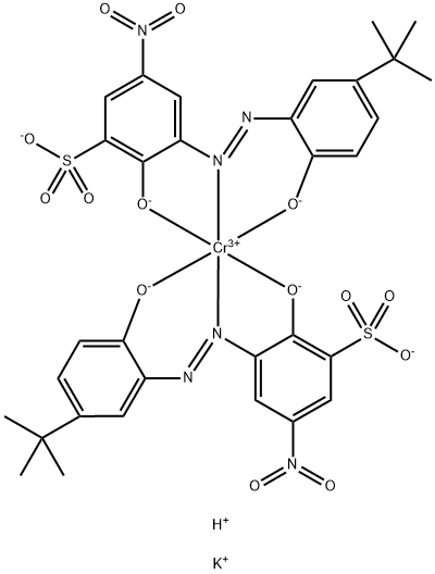 Chromate(3-), bis[3-[[5-(1,1-dimethylethyl)-2-(hydroxy-κO)phenyl]azo-κN1]-2-(hydroxy-κO)-5-nitrobenzenesulfonato(3-)]-, dipotassium hydrogen