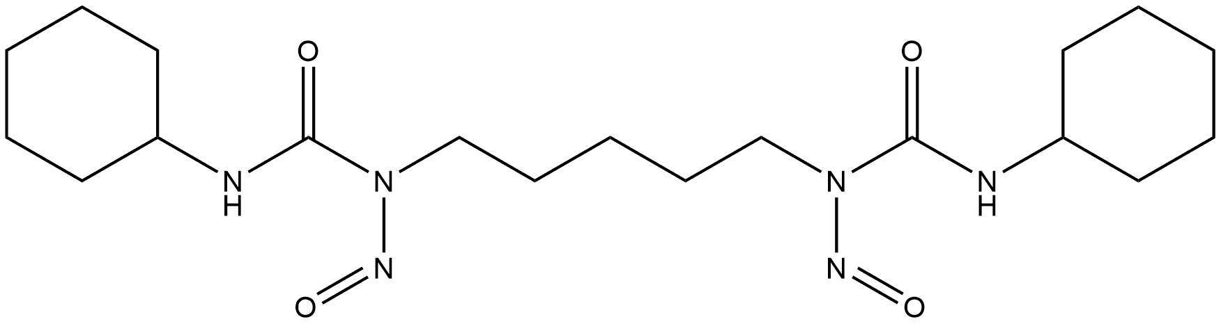 Urea, N,N''-1,5-pentanediylbis[N'-cyclohexyl-N-nitroso- (9CI) Structural
