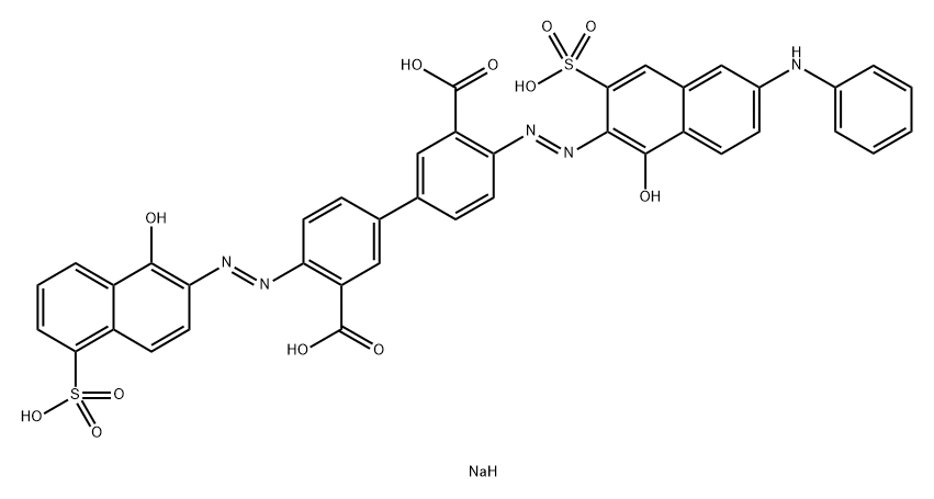 [1,1'-Biphenyl]-3,3'-dicarboxylicacid,4-[2-[1-hydroxy-6-(phenylamino)-3-sulfo-2-naphthalenyl]diazenyl]-4'-[2-(1-hydroxy-5-sulfo-2-naphthalenyl)diazenyl]-,sodium salt (1:4)