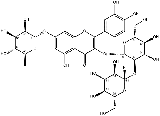 Quercetin 3-O-sophoroside-7-O-rhamnoside Structural