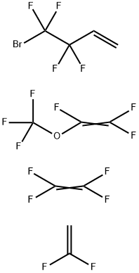 4-Bromo-3,3,4,4-tetrafluoro-1-butene polymer with 1,1-difluoroethene, tetrafluoroethene and trifluoro(trifluoromethoxy)ethene