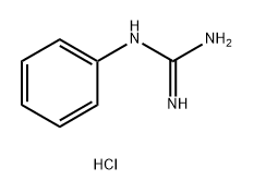 Guanidine, N-phenyl-, hydrochloride (1:1) Structural