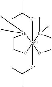 Zirconium(IV) diisopropoxide bis(dimethylaminoethoxide) Structural