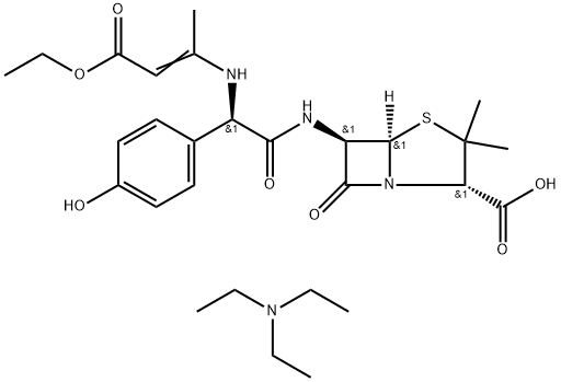 Amoxicillin (3-Ethoxy-1-methyl-3-oxo-1-propenyl)amino Diethylethanamine Structural