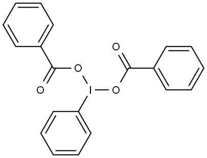 Iodine, bis(benzoato-κO)phenyl- Structural