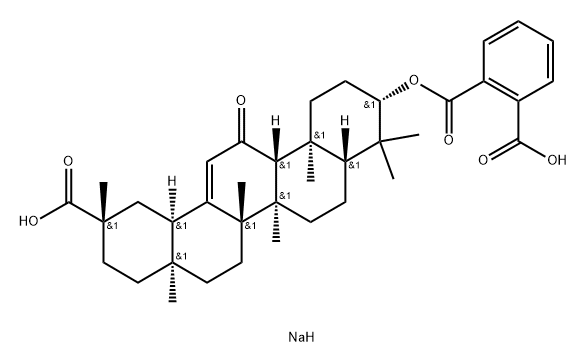 glycyrrhetinic acid 3-O-hemiphthalate Structural