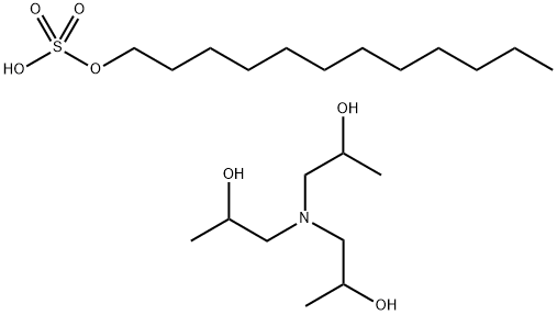 decyl hydrogen sulphate, compound with 1,1',1''-nitrilotripropan-2-ol Structural