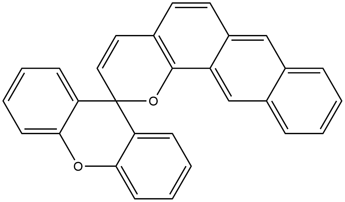 Spiro[2H-anthra[1,2-b]]pyran-2,9'-[9H]xanthene] (9CI) Structural