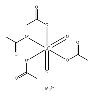 Uranate(2-),tetrakis(acetato-.kappa.O)dioxo-,magnesium(1:1),(OC-6-11)- Structural