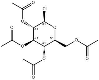 2,3,4,6-tetra-O-acetyl-β-D-chloroglucose Structural