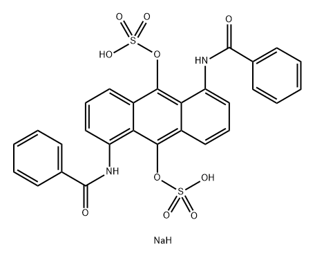 disodium 1,5-dibenzamidoanthracene-9,10-diyl bis(sulphate)