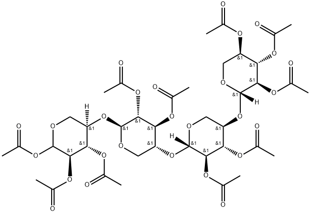 Xylotetraose Decaacetate Structural