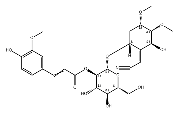 SIMMONDSIN-2'-FERULATE(P) Structural
