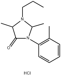 rac-trans-2,5-Dimethyl-3-(2-methylphenyl)-1-propylimidazolini-4-one Hydrochloride Structural