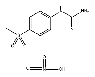 Guanidine, N-[4-(methylsulfonyl)phenyl]-, nitrate (1:1) Structural