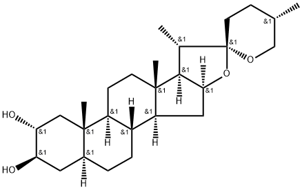 Spirostan-2,3-diol, (2α,3β,5α,25S)- Structural