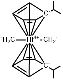 Dimethylbis[(1,2,3,4,5-?)-1-(1-metylethyl)-2,4-cyclopentadien-1- yl)]hafnium Structural