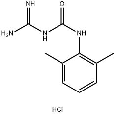Urea, N-(aminoiminomethyl)-N'-(2,6-dimethylphenyl)-, hydrochloride (1:1) Structural