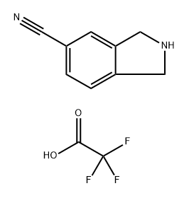 Isoindoline-5-carbonitrile 2,2,2-trifluoroacetate Structural