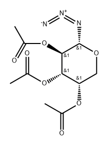 L-β-(2,3,4-triaceto-arabinopyranosyl) azide Structural