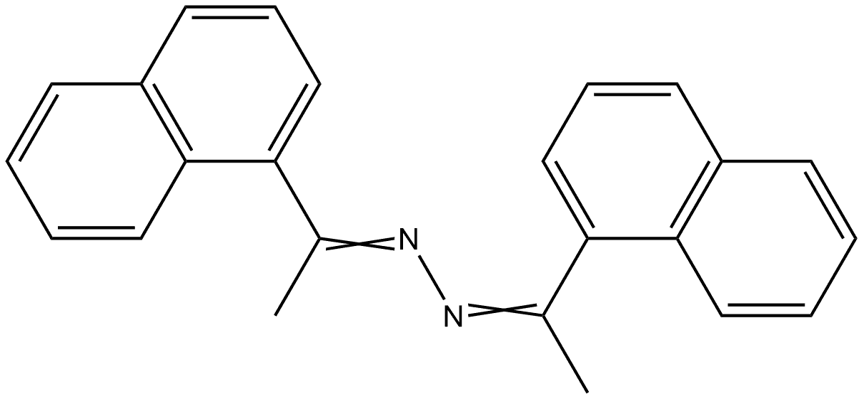 Ethanone,1-(1-naphthalenyl)-, 2-[1-(1-naphthalenyl)ethylidene]hydrazone Structural
