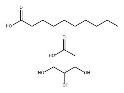 Decanoic acid, ester with 1,2,3-propanetriol, acetylated Structural