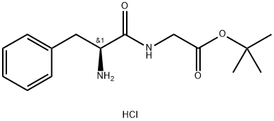 Glycine, L-phenylalanyl-, 1,1-dimethylethyl ester, hydrochloride (1:1) Structural