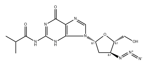 N2-iBu-3'-N3-ddG Structural
